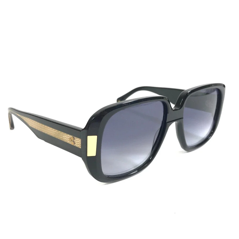 Alfred Kerbs Sunglasses CARI BK 025/200 Black Gold Frames w Gray Gradient Lenses